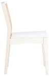 Safavieh Benicio Rattan Dining Chair, DCH1005 - White/Natural (Set of 2)