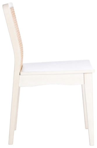 Safavieh Benicio Rattan Dining Chair, DCH1005 - White/Natural (Set of 2)