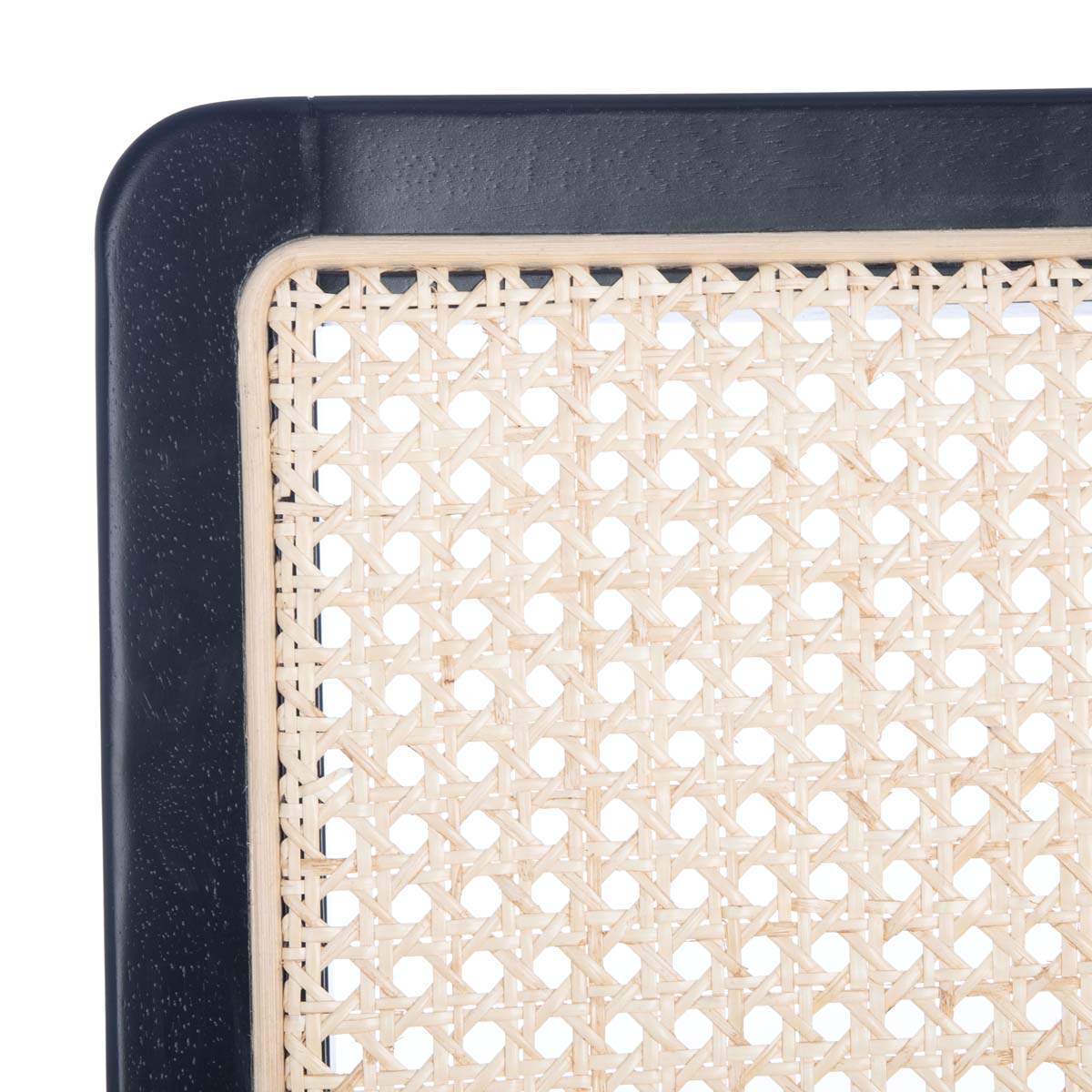 Safavieh Benicio Rattan Dining Chair, DCH1005 - Black/Natural (Set of 2)