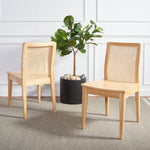Safavieh Benicio Rattan Dining Chair, DCH1005 - Natural (Set of 2)