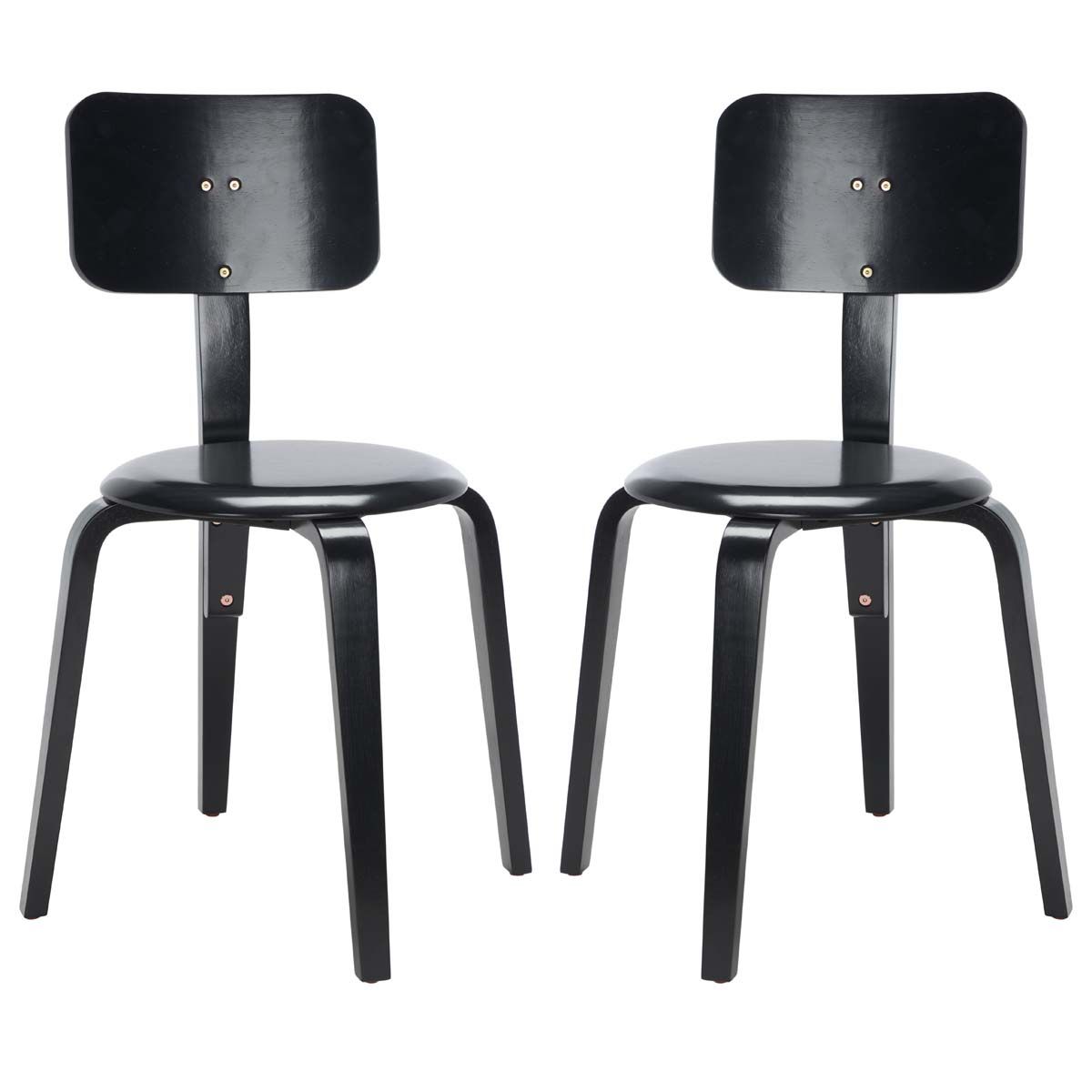 Safavieh Jo Upholstered Stackable Dining Chair , DCH1009 - Black