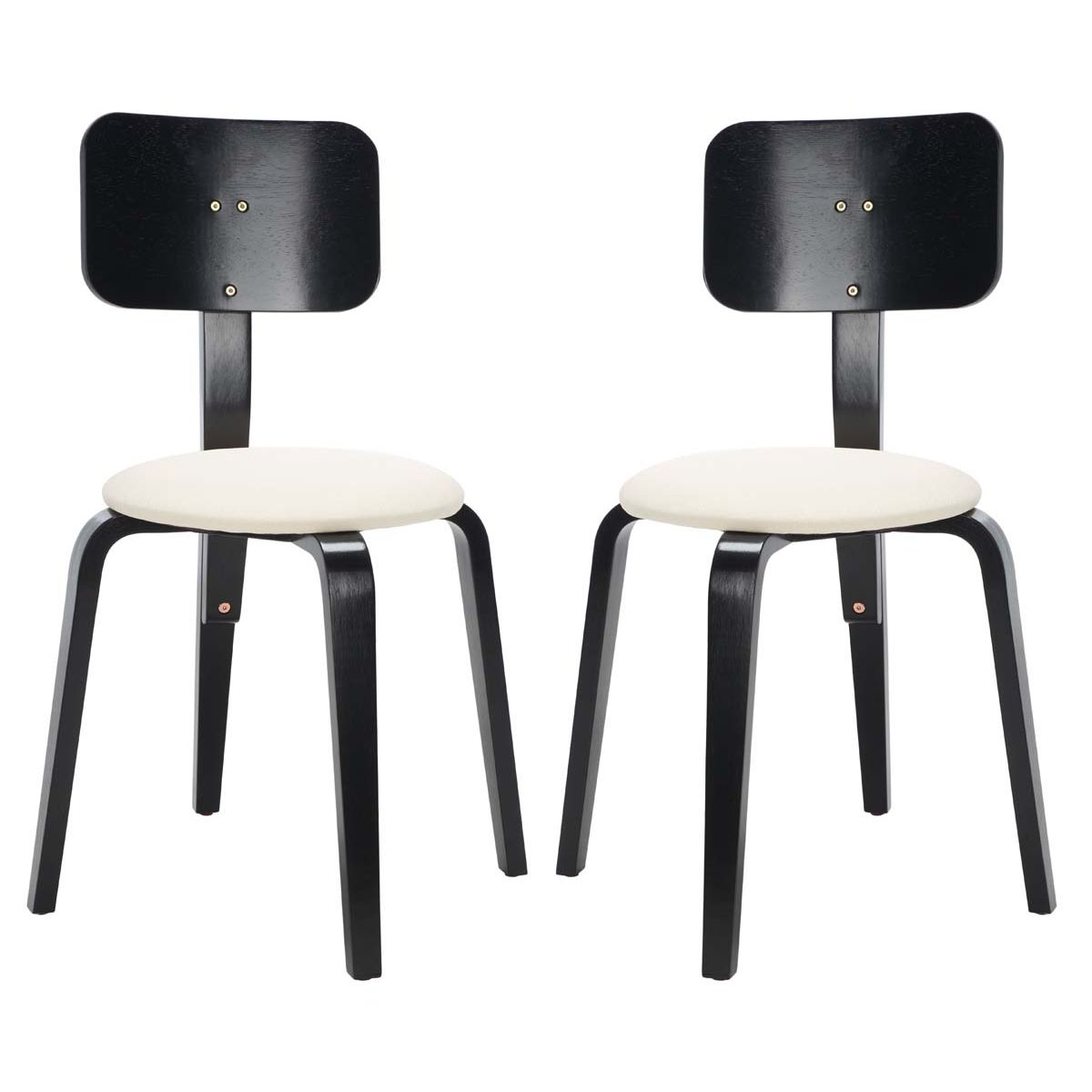 Safavieh Luella Stackable Dining Chair , DCH1010 - Black / Cream