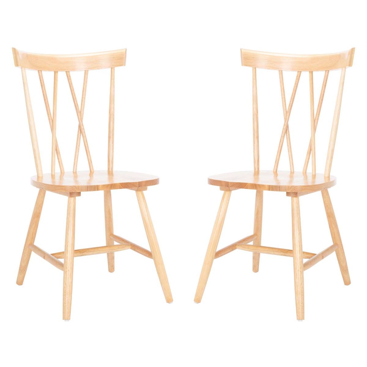 Safavieh Friar Dining Chair  , DCH1401 - Natural (Set of 2)