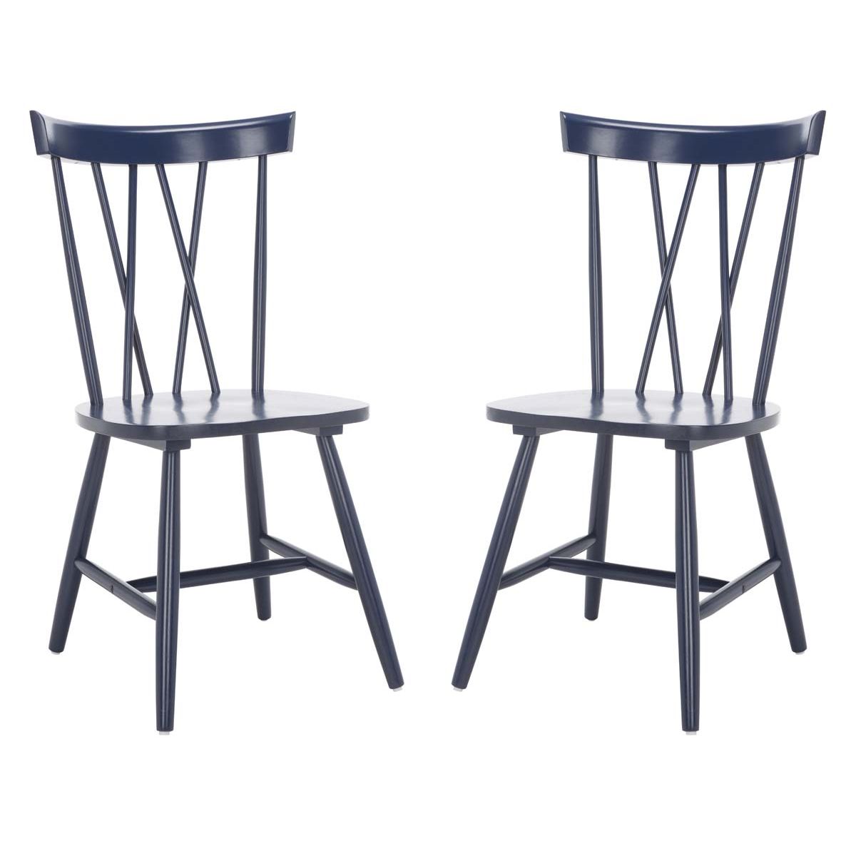Safavieh Friar Dining Chair  , DCH1401 - Navy (Set of 2)