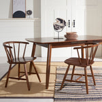 Safavieh Ceres Dining Chair, DCH1402 - Walnut (Set of 2)