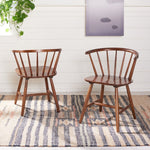 Safavieh Ceres Dining Chair, DCH1402 - Walnut (Set of 2)