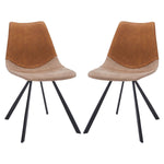 Safavieh Greer Dining Chair (Set of 2) , DCH3008 - Cognac