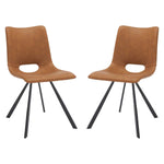 Safavieh Mika Dining Chair (Set of 2) , DCH3009 - Cigar Brown