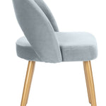 Safavieh Giani Retro Dining Chair, DCH6201 - Slate Blue/Gold (Set of 2)