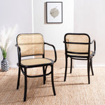 Safavieh Keiko Cane Dining Chair , DCH9503 - Black/Natural