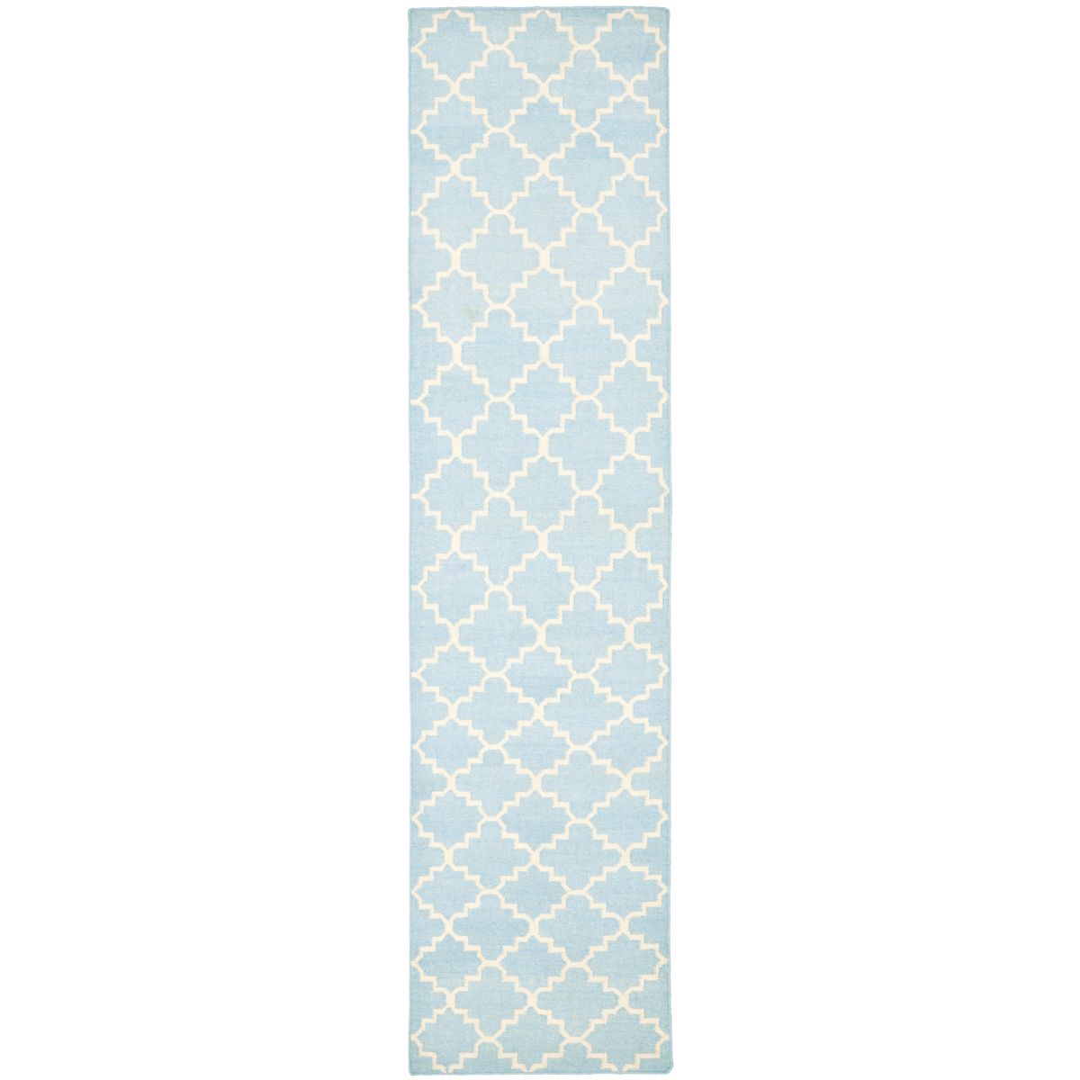 Safavieh Dhurries 554 Rug, DHU554 - Light Blue / Ivory