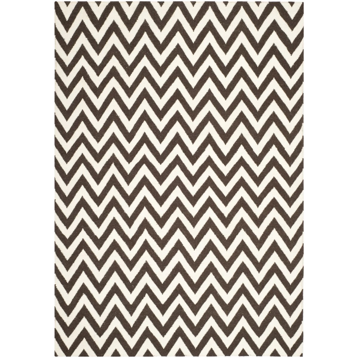 Safavieh Dhurries 557 Rug, DHU557 - Brown / Ivory