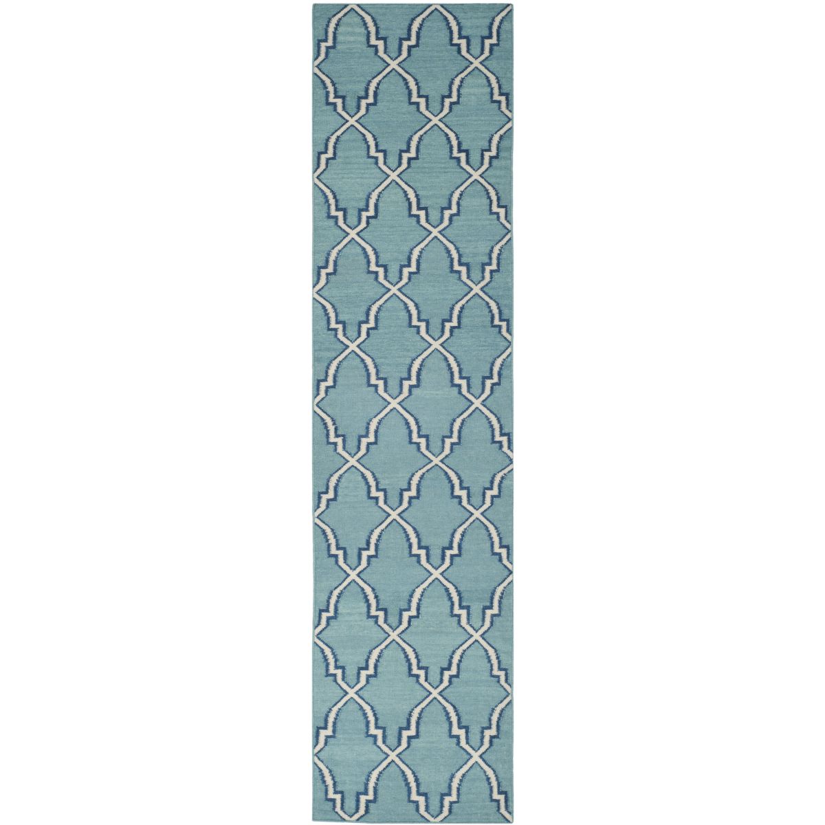 Safavieh Dhurries 564 Rug, DHU564 - Light Blue / Ivory