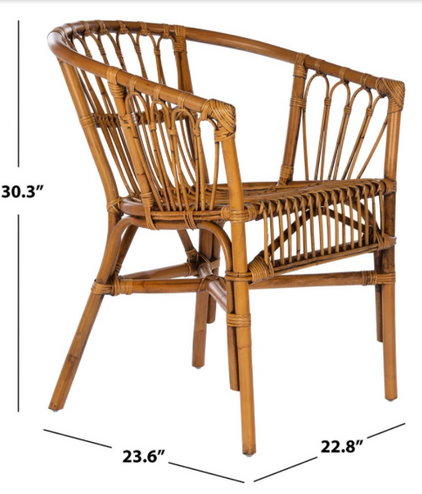 Safavieh Adriana Rattan Accent Chair, ACH6505
