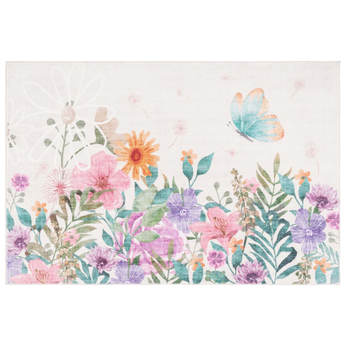 Safavieh Door and Kitchen Mat 338 Rug, DKM338 - Ivory / Pink