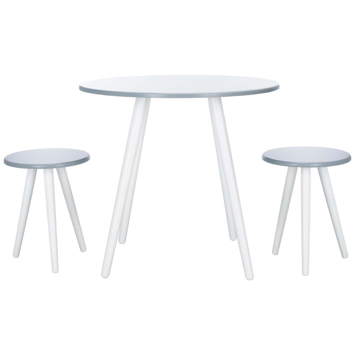 Safavieh Whitman 3 Piece Dining Set , DNS1400 - White/Grey