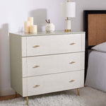 Safavieh Genevieve 3 Drawer Dresser , DRS5000 - Grey/White Washed