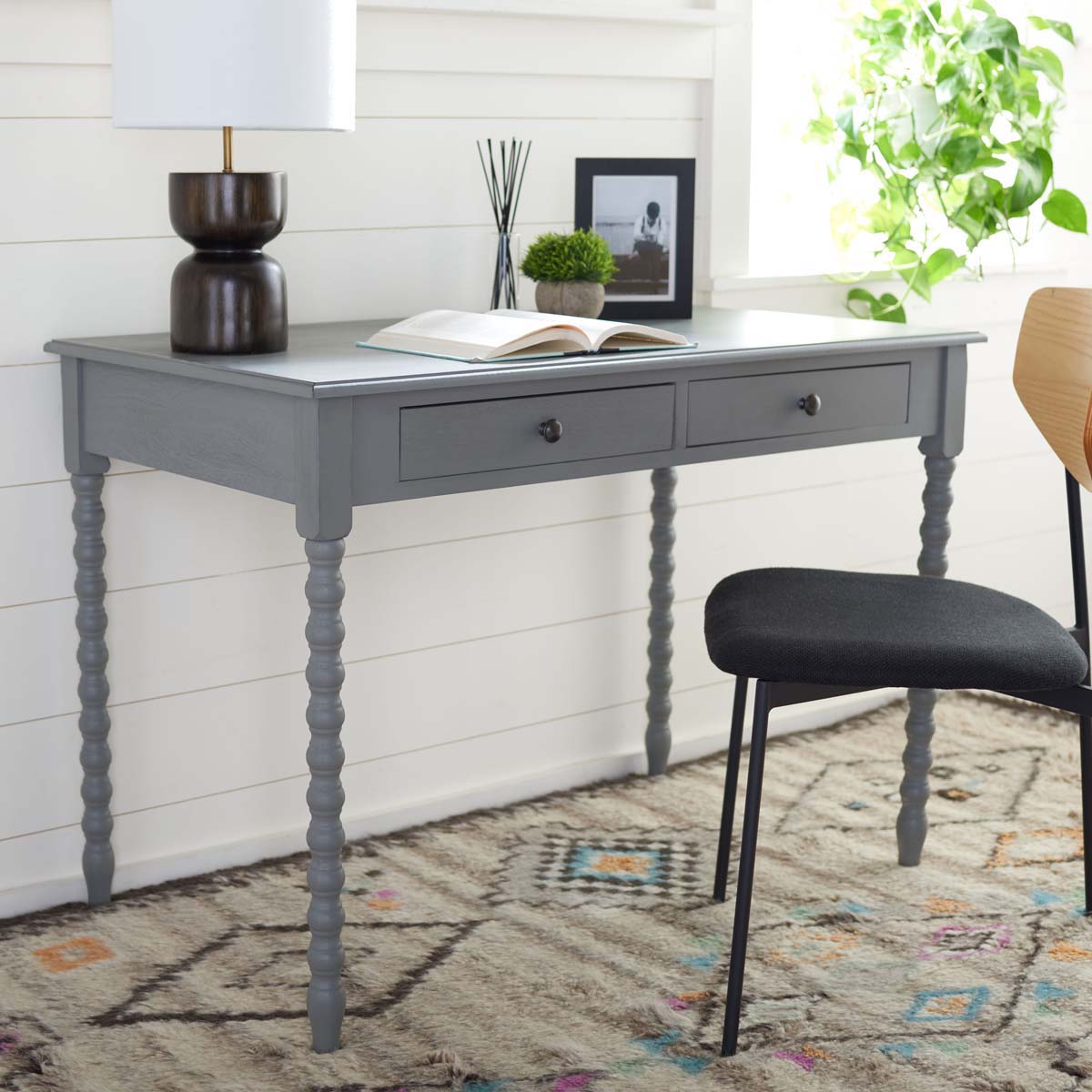 Safavieh O' Mara 2 Drawer Desk , DSK5711 - Distressed Grey