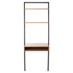 Safavieh Kamy 2 Shelf Leaning Desk, DSK9401 - Natural / Charcoal