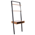 Safavieh Kamy 2 Shelf Leaning Desk, DSK9401 - Natural / Charcoal