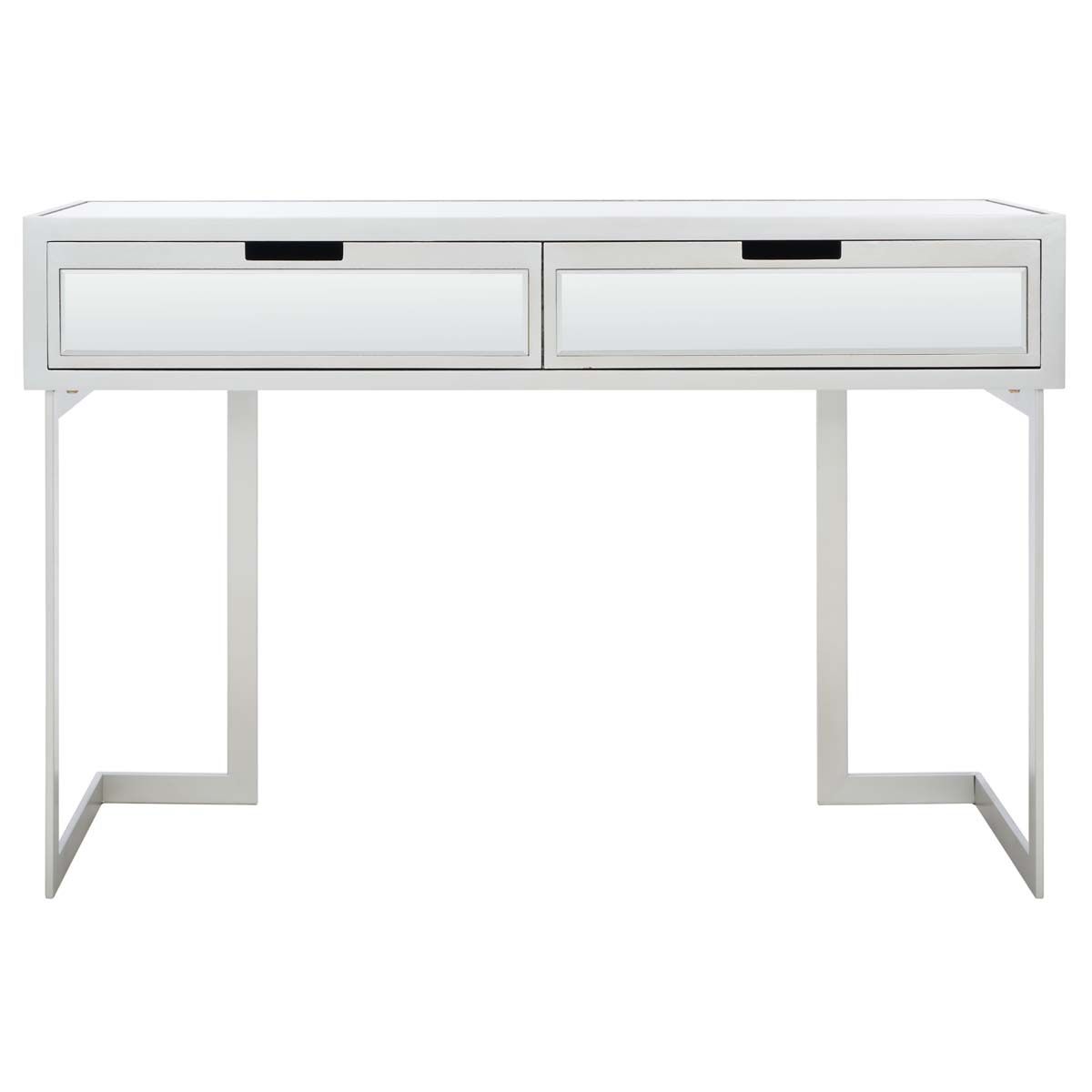Safavieh Enzo 2 Drawer Mirrored Desk , DSK9700 - Silver / Mirror