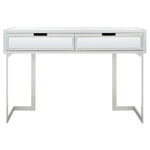 Safavieh Enzo 2 Drawer Mirrored Desk , DSK9700 - Silver / Mirror