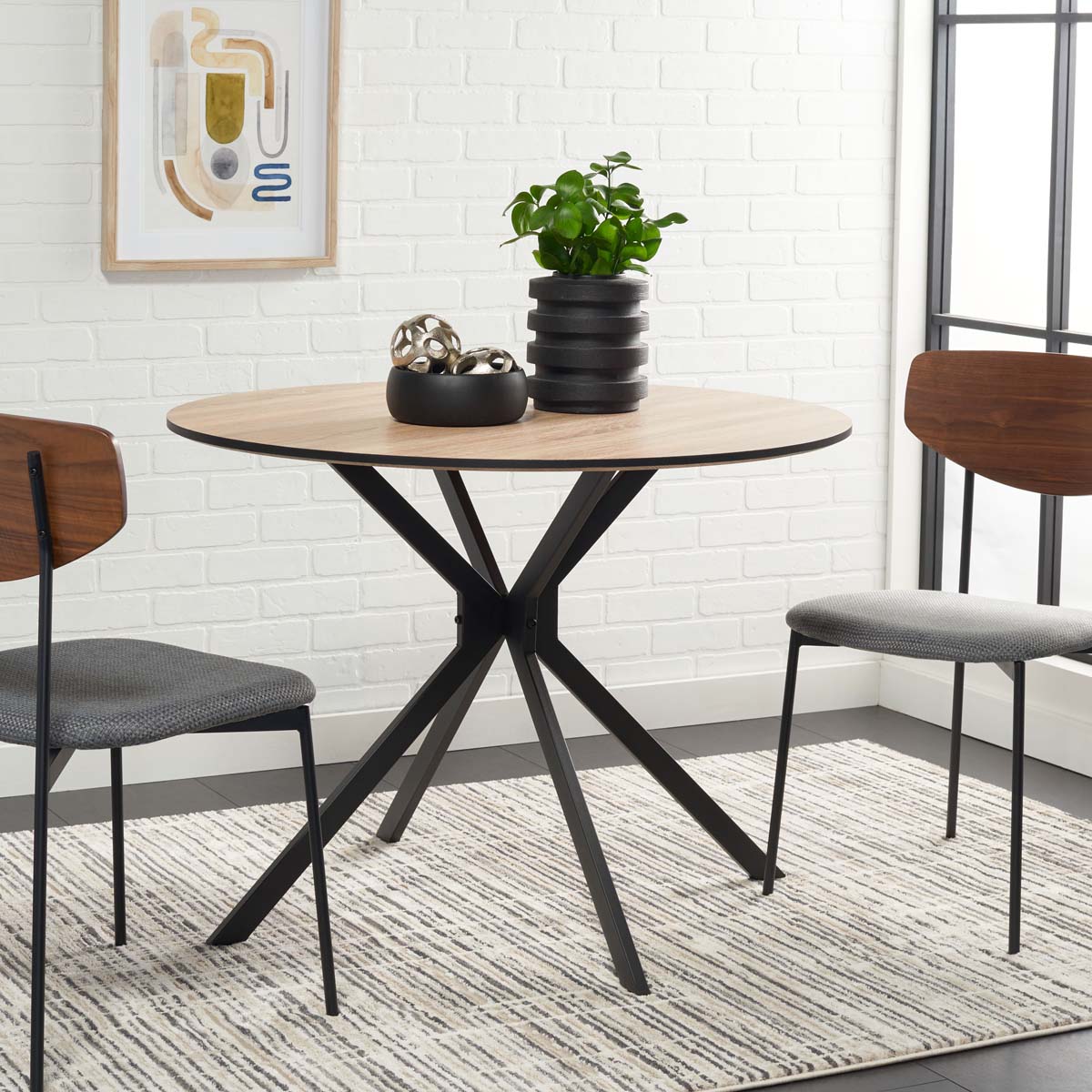 Safavieh Rixley Dining Table , DTB5803 - Natural / Black