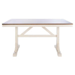Safavieh Akash Rectangle Dining Table, DTB9210 - White/Natural