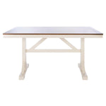 Safavieh Akash Rectangle Dining Table, DTB9210 - White/Natural
