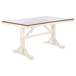 Safavieh Akash Rectangle Dining Table, DTB9210 - White/Natural
