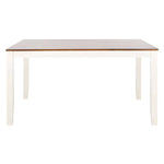 Safavieh Silio Rectangle Dining Table, DTB9213 - White/Natural
