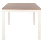 Safavieh Silio Rectangle Dining Table, DTB9213 - White/Natural