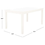 Safavieh Silio Rectangle Dining Table , DTB9213 - White