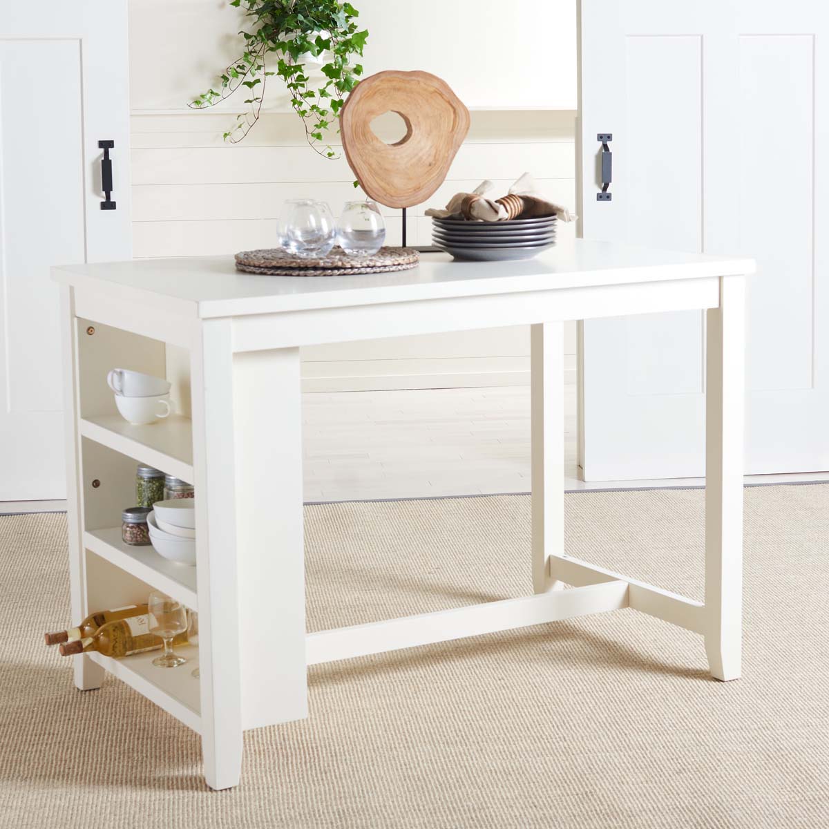 Safavieh Aero Rectangle Counter Table, DTB9218 - White
