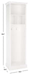 Safavieh Layli 4 Shelf 2 Hook Top Storage Hall Tree , ETG2100 - White