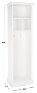 Safavieh Layli 4 Shelf 2 Hook Top Storage Hall Tree , ETG2100 - White