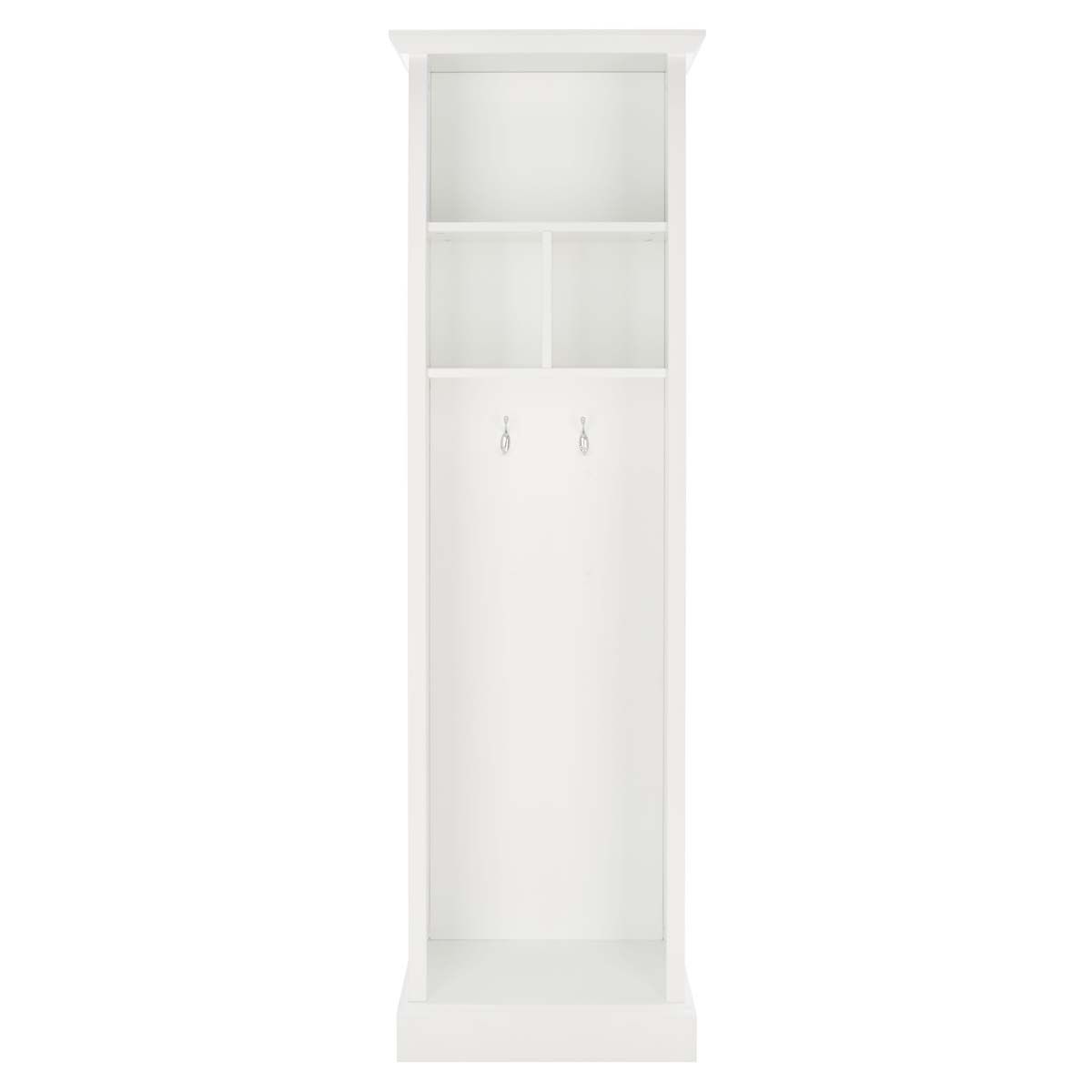 Safavieh Layli 4 Shelf 2 Hook Top Storage Hall Tree , ETG2100 - White