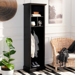 Safavieh Layli 4 Shelf 2 Hook Top Storage Hall Tree , ETG2100 - Black