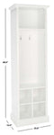 Safavieh Surrey 6 Shelf 2 Hook Bottom Storage Hall Tree , ETG2101 - White