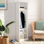 Safavieh Surrey 6 Shelf 2 Hook Bottom Storage Hall Tree , ETG2101 - White
