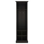 Safavieh Surrey 6 Shelf 2 Hook Bottom Storage Hall Tree , ETG2101 - Black