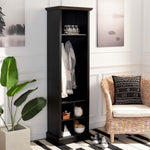 Safavieh Surrey 6 Shelf 2 Hook Bottom Storage Hall Tree , ETG2101 - Black