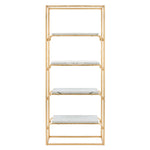 Safavieh Fiora 4 Tier Etagere , ETG6200 - Gold Foil/Faux White Marble