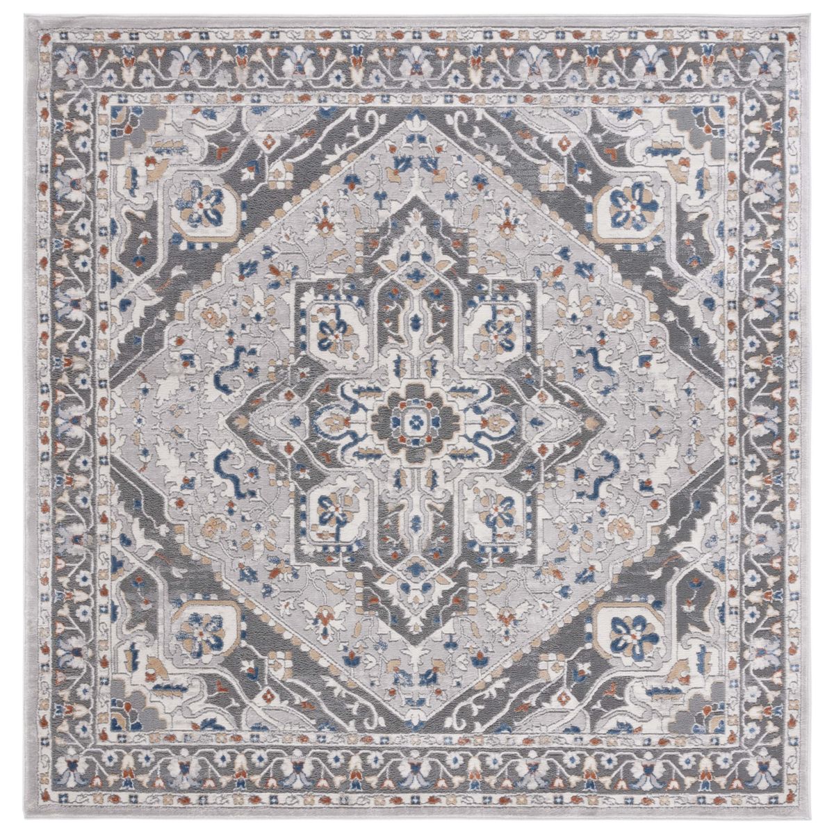 Safavieh Eternal 216 Rug, ETL216 - Grey / Blue Rust