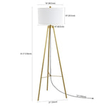 Safavieh Falco Floor Lamp , FLL4118 - Gold