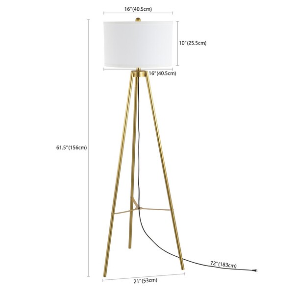 Safavieh Falco Floor Lamp , FLL4118 - Gold