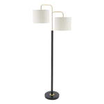 Safavieh Geordi Floor Lamp , FLL7002 - Black/Antique Brass