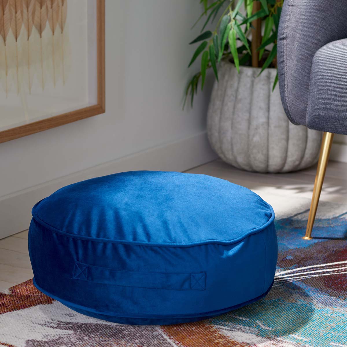 Safavieh Reissa Floor Pillow , FLP1013 - Royal / Blue