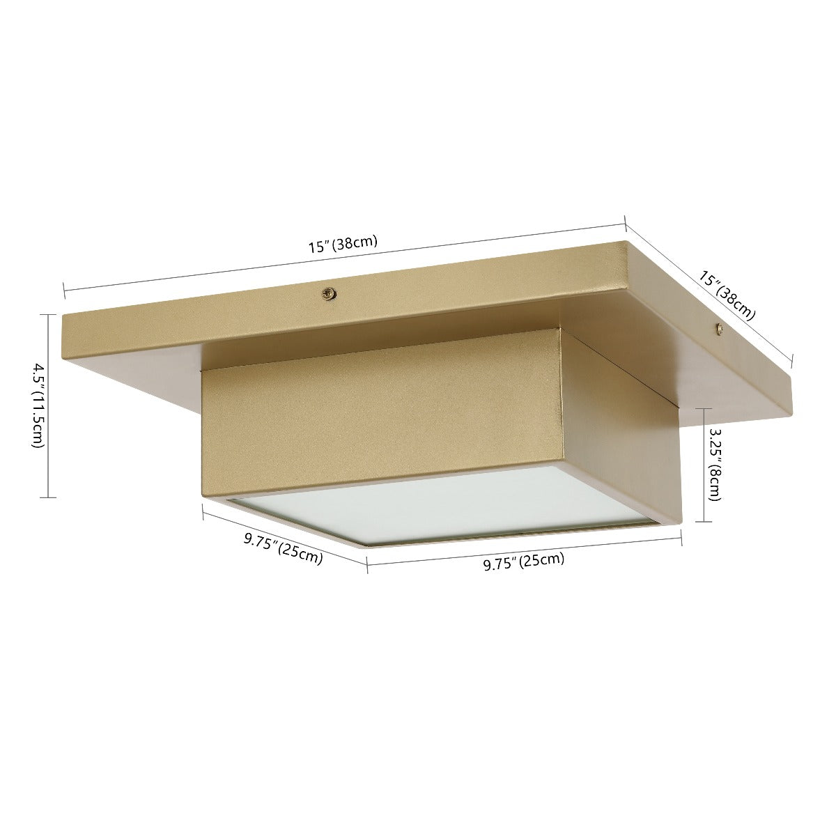 Safavieh Kylin Flush Mount , FLU4067 - Brass