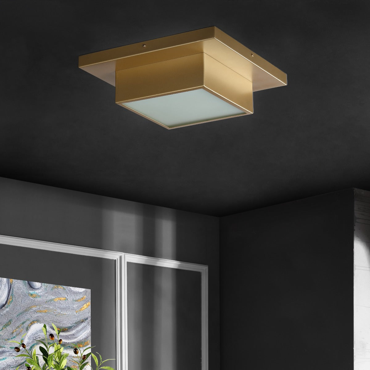 Safavieh Kylin Flush Mount , FLU4067 - Brass